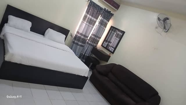 Luxurious hotel lobby with modern decor